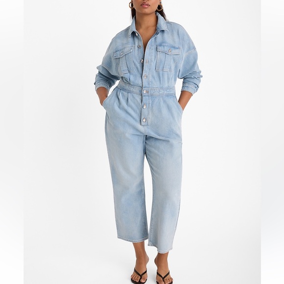 Express Denim Jumpsuit - Picture 4 of 9